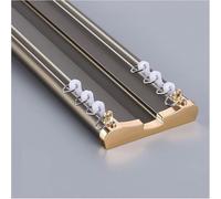 Adjustable Double Ceiling Curtain Rod 1 5m Ideal for Room Dividers Office Living Room Shower Dark Gray Binario for Ceiling Tenda Enhance Your Space!