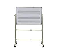 Adjustable Double-Sided Music Staff Dry Erase Board, Large Teaching Whiteboard with Stand for Home School and Practice