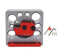 Adjustable Dowel Maker Dowel Plate, 8 Holes Lathe Turning Tools Dowel Cutter Wood Dowel Rod Maker Electric Drill Carbide Inserts Dowel Maker Wood Dowel Rod Maker with Blade Wrench Adjustable Wrench