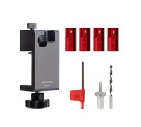 Adjustable Dowel Maker Metric Jig 8/10/12/14mm 5/16 3/8 1/2 With Carbides Round Round Tenon Making Tool Drill Bit Set Aluminum Alloy Circular Cutter