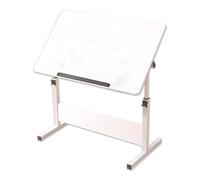 Adjustable Drafting Table & Art Desk for Artists - Versatile Drawing Easel with Height & Angle Adjustment, Ideal Craft Desk for Home & Office Use (White, 19.6x31.4 in)