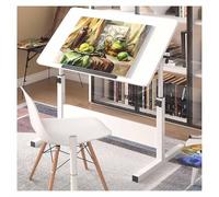 Adjustable Drafting Table for Art Craft & Writing - Tilting Top Height Adjustable Ergon Design Ideal for Artists & Designers Space-Saving Home Office Furniture