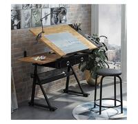 Adjustable Drafting Table with ble Top - Perfect for Artists Painters Designers & Sketching - Versatile Art Wortat for Watercolor & Creative Projects