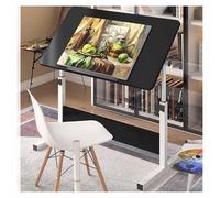 Adjustable Drafting Table with Tilting Top - Height-Adjustable Desk for Art, Craft, and Writing, Dimensions: 60x40cm
