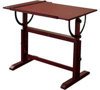 Adjustable Drafting Table with Tilting Top & T-Square Ruler - Ideal for Artists Designers Architects & Craft Lovers - Versatile Workstation for Drawing & Sketching