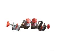 Adjustable Drawer Clamps for Woodworking, Side-Mounted Stainless Steel Panel Fixing Tool, 10-30mm Board Thickness, Deep-Drawing Capability, Silver Orange, 2