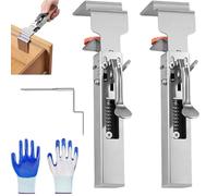 Adjustable Drawer Fixing Clamp, Drawer Front Installation Clamps, Universal Cabinet Installation Clamps, Ideal for Furniture Assembly and Repair, Adjustable Width (2PCS+Large Clip)