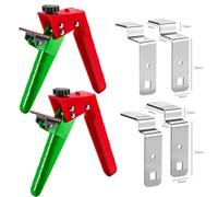 Adjustable Drawer Fixing Clamp for Cabinet Drawer Front Panels Installation, 115mm Stainless Steel with Plastic Components, Easy and Quick Mounting for Woodworking Projects (2 Clips)