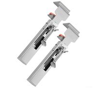 Adjustable Drawer Fixing Clamp for Cabinet Installation - Stainless Steel, 2mm Thick Head, Touch Lock, Fits Various Drawer Thicknesses, Si