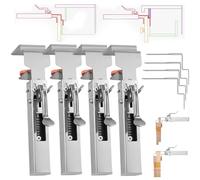 Adjustable Drawer Fixing Clamp, One-Touch Fixed Removable Drawer Clamp, Thickness Adjustable from 21 to 50 MM, 2 Types of Bow Clips Suitable for Various Drawers Drawer Front Installation Clamps(4pcs)