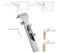 Adjustable Drawer Fixing Clamp, One-Touch Fixed Removable Drawer Clamp, Thickness Adjustable from 21 to 50 MM, 2 Types of Bow Clips Suitable for Various Drawers Drawer Front Installation Clamps(1pcs)