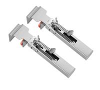 Adjustable Drawer Fixing Clamp, Stainless Steel Drawer Clip, 2mm Thick Reinforced Head with Strong Grip, One Press Fixation for Cabinet Desk Furniture Installation, Adjustable Widt (2PCS)
