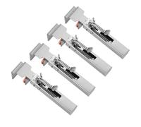Adjustable Drawer Fixing Clamp, Stainless Steel Drawer Clip with Strong Grip, 2mm Thick Reinforced Clamp for Cabinet Desk Furniture Installation, Adjustable Width 0.83 to (4PCS)