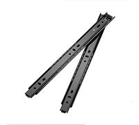 Adjustable Drawer Slides with Ball Bearings, 250mm, 300mm, 350mm, Under Desk Installation, Computer Drawer Hardware, 1 Pair for Smooth Gliding Action