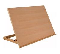 Adjustable Drawing Board Natural Wooden Table Easel Workstation for Art & Craft Portable Outdoor Sketching Board Artist Desktop Watercolor Painting Art Supplies (42 cm)