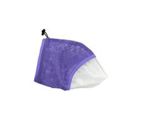 Adjustable Drawstring Anti Biting Mask, Pet Grooming Muzzle Anti Scratch Cat Muzzles, Comfortable Mesh Breathable Kitten Headgear(Purple)