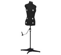 Adjustable Dress Form Female Black S Size 33-40 Dressmaking Mannequin vidaXL