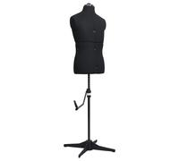 Adjustable Dress Form Male Black Size 37-45 Home Dressmaking Mannequin vidaXL