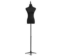 Adjustable Dress Form Mannequin for Sewing, zwart Female Mannequin Body Upper Torso Manikin with Tripod Stand, Model Display Clothing Forms Interesti,Without Arms-M