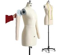 Adjustable Dress Form with Flexible Arms for Tailoring, Sewing, and Fitting - Full Size Adult Mannequin