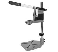 Adjustable Drill Stand, Drill Stand Accommodates 43mm or 38mm Power Drills Maximum Drilling Depth 60mm Sturdy Base Universal Drill Bench Stand with Slots Benchtop Drill Presses