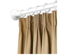 Adjustable DrillFree Shower Curtain RodExtendable Strong Shower Rail for Small Spaces Dorms Tiny Homes & Bath Vanities (White 378430cm/12.414.1ft)