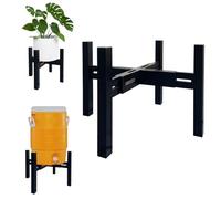 Adjustable Drink Dispenser Holder Water Dispenser Stand - Fit Beverage Dispenser, 3-5 Gallon Glass Water Jar, Water Cooler, Water Filter, Water Crock Dispenser (Black, For 9-14.5" Dispenser)