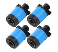 Adjustable Drip Irrigation Sprinkler Nozzle for Garden, Greenhouse & Orchard - 4-Piece Blue Engineering Plastic Emitters with Rotatable Flow Control, 41.7 mm