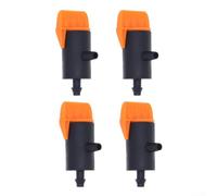 Adjustable Dripper Tip for Drip Irrigation System, Quick Release Garden Watering Fittings with for mini Valve for 6mm Nylon, High Pressure Connector Parts (4 Pack)