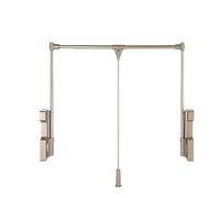 Adjustable Drop Down Clothes Hanger Rail, Pull Down Drying Rack for Closet, Space Saving Wardrobe Organizer