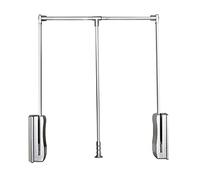 Adjustable Drop-down Wardrobe Hanging Rail Soft Reset Pantograph Hanger Oil Lift 450-1150mm 30KG Load Capacity Perfect for Maximizing Closet Space