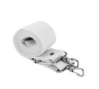 Adjustable Drum Strap 3.6CM Wide Nylon Belt for Snare Bass African Drums Comfortable Efficient Drumming White Red(White)