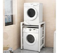 Adjustable Drum Washing Machine Storage Rack for Laundry Room Bathroom Kitchen Balcony Space Saving Shelf Unit with 3 Height Options (90/95/100cm)