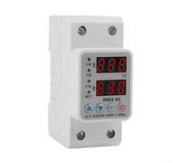Adjustable Dual-Display Overvoltage and Undervoltage Protector with Auto Reset, LED Digital Interface, Intelligent Chip Control - for Household, Lab &