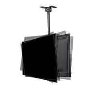 Adjustable Dual Pole Ceiling TV Mount Tilt & Swivel Bracket for 3780" Low Profile LED TVs Heavy Duty TV Stand Wall Mount for Secure Viewing Angle