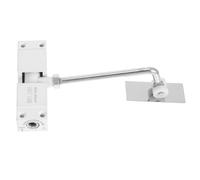 Adjustable Dual Spring Door Closer - Heavy Duty Aluminum Alloy Auto Closing Mechanism for Home & Office Smooth Operation Ideal for Various Door Weights