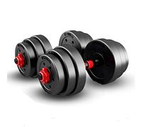 Adjustable Dumbbell Barbell Weight Pair - 30 Kg Best for weight training, weight loss, and whole-body workout, Non-Slip and study design for durability