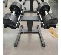 Adjustable Dumbbell Pair with Stand - 2 to 32 kg Quick-Select Steel Dumbbells (64 kg Total)