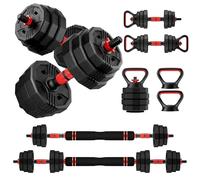 Adjustable dumbbell set,20/30/45/70/90lbs Free Weights Dumbbells Set 5in1