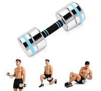 Adjustable Dumbbell Set 3kg-80kg Chrome Steel Weights Set with Removable Plates, Secure Non-Slip Handles for Home Gym Strength Training, Pair 15KG (2 x 7.5kg)