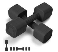 Adjustable Dumbbell Set of 2, 2.2-10LB Adjustable Weight Set, 3 in 1 Free Weights Dumbbells Set for women men at home, 2.2lb, 3.6lb, 5lb, for Home, Office, Gym Exercise Training, Anti-slip Handle