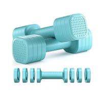 Adjustable Dumbbell Set - Set of 2 Dumbbells with Adjustable Weights & Non-Slip Grip | 2 Pound, 3 Pound, 4 Pound and 5 Pound Dumbbells for Exercise & Fitness - 4 in 1 Gym Weights for the AL