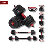 Adjustable Dumbbell Set With Various Weights Available And Barbell Discs GYM