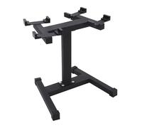 Adjustable Dumbbell Stand, Steel Weight Holder with 136kg Load Capacity & H-Shaped Base, Compact Storage Rack for Home Gym Space Saving
