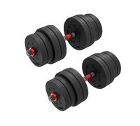 Adjustable Dumbbells & Barbell Set 20+25+30kg with or without Foldable Bench - Home Gym Weight Training Set for Strength & Muscle Building