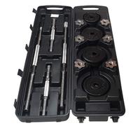 Adjustable Dumbbells Barbell Weights Set 50Kg Chrome Spinlock Set