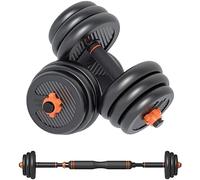 Adjustable Dumbbells Dumbbells Set Weights Detachable Dumbbell Lady Men Fitness Barbell At Home Gym Equipment Weight Loss(20kg(10kg*2))
