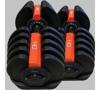Adjustable Dumbbells Pair 40KG - Adjustable Dumbbells Set -Quick Handle Changable 40KG Steels Adjustable Dumbells Pair - X2-80KG Total Weight -2KG to 40KG Selections. 16 Different Weight Selections