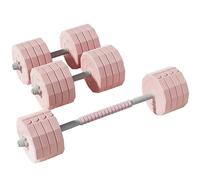 Adjustable Dumbbells Set, 10 kg/15 kg/20 kg/25 kg/30 kg/40 kg Free Weights Dumbbells Set Dumbbell Barbell 2 in 1 for Home Gym Women Men Fitness Workout(40 kg (20 kg each))