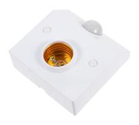 Adjustable E27 Motion Sensor Light Socket with Delay Timer | Zinc Alloy and ABS Build, Ac85-265v Input, Wall Mounted for Office Entryway Indoor Fixtures